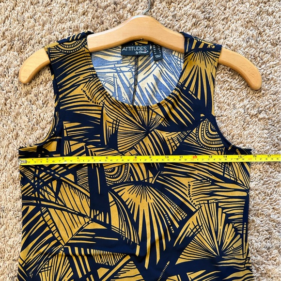 Attitudes maxi dress with jacket. Navy and Tan. Size XS - Picture 6 of 14